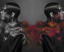 温度によって色が変わるヘアカラー「FIRE」
